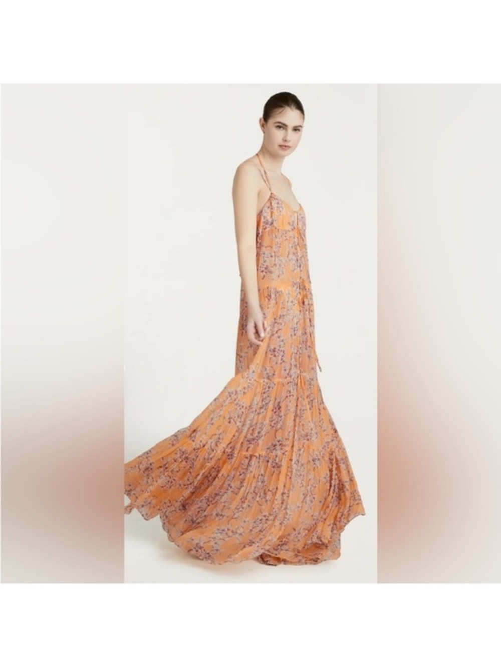 Cinq a Sept trailing orchid Alina coverup dress M/L